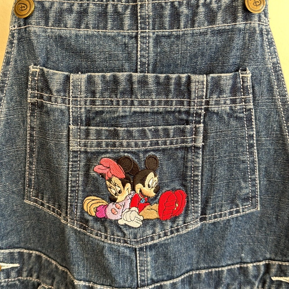 Disney Minnie & Mickey denim overalls ..